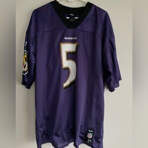 Baltimore Ravens Joe Flacco #5 Football Jersey Mens NFL Reebok On Field XL